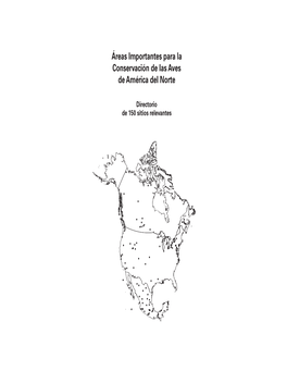 Áreas Importantes Para La Conservación De Las Aves De América Del Norte