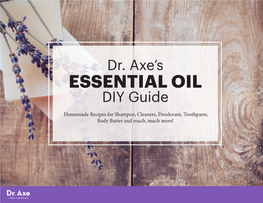 ESSENTIAL OIL DIY Guide