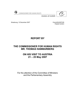 Report by the Commissioner for Human