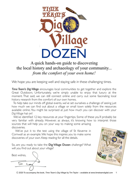 Dig Village Dozen Challenge? What Will You ﬁnd out About Your Village?