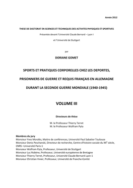 Sports Et Pratiques Corporelles Chez Les Deportes, Prisonniers De Guerre