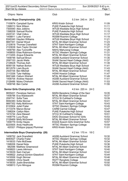 Start List by Classes OE2010 © Stephan Krämer Sportsoftware 2017 Page 1