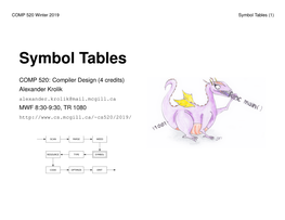 Symbol Tables (1)