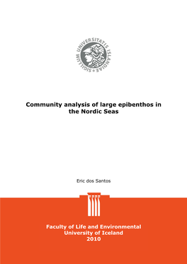 Community Analysis of Large Epibenthos in the Nordic Seas