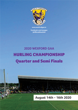 Hurling Semis & Quarter Finals