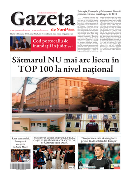 Sătmarul NU Mai Are Liceu În TOP 100 La Nivel Național