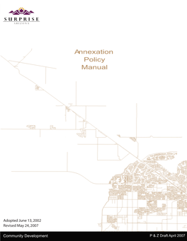 Annexation Policy Manual