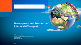 Development and Prospects of Intermodal Transport