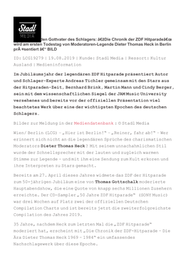 Medieninformation Im Jubiläumsjahr Der Legendären Z