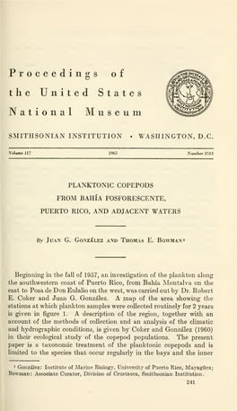 Proceedings of the United States National Museum