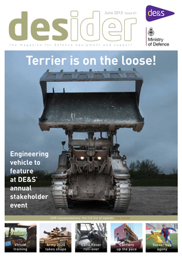 Terrier Is on the Loose! Engineering Vehicle to Feature at DE&S