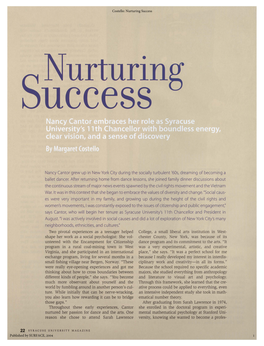 1 Costello: Nurturing Success Published by SURFACE, 2004
