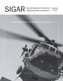 Special Inspector General for Afghanistan Reconstruction (SIGAR)