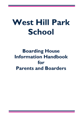 Boarding Handbook