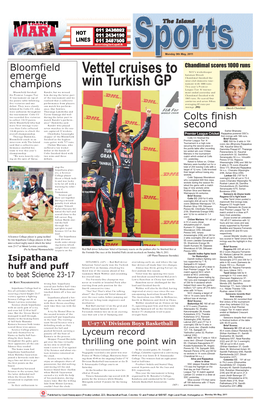 Vettel Cruises to Win Turkish GP