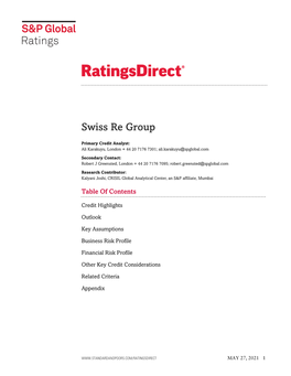 Standard-Poor-Swiss-Re-Group-Rating