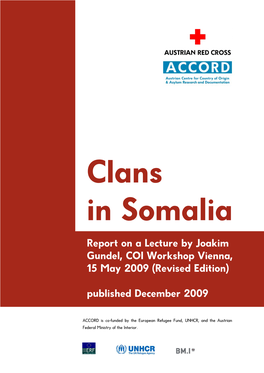 ACCORD, Clans in Somalia