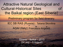 Siberia – Baikal – 2013 (24 July – 5 August)