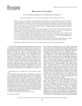 Phylogeny of Lamiidae Reveals Increased Resolution and Support for Internal Relationships That Have Remained Elusive