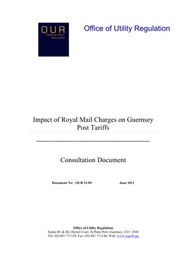 Guernsey Post's Tariff Changes. Report on the Consultation And