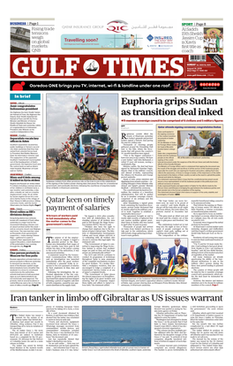 Euphoria Grips Sudan As Transition Deal Inked