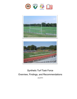 Synthetic Turf Task Force Overview, Findings, and Recommendations