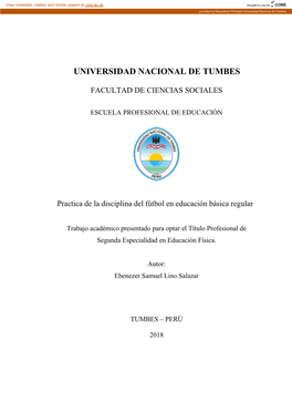 Universidad Nacional De Tumbes