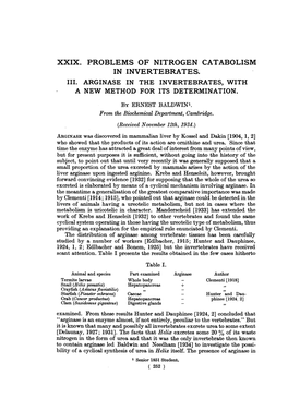 Xxix. Problems of Nitrogen Catabolism in Invertebrates. Iii