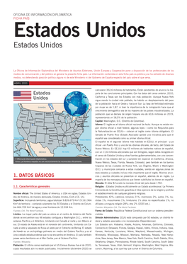 FICHA PAÍS Estados Unidos Estados Unidos