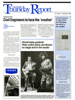 Civil Engineers to Face the 'Crusher'