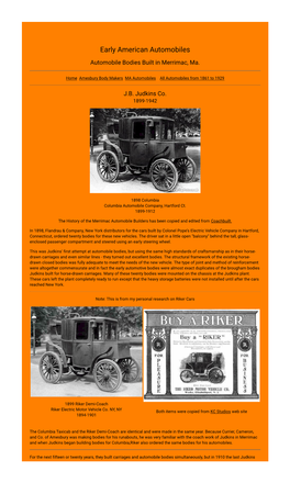 Early American Automobiles