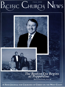 The Benton Era Begins Atpepperdine SEE COVER STORY, PAGE 10