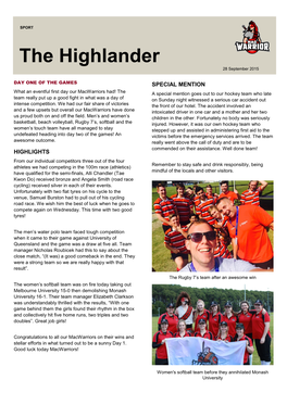 The Highlander 28 September 2015