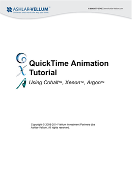 Quicktime Animation Tutorial