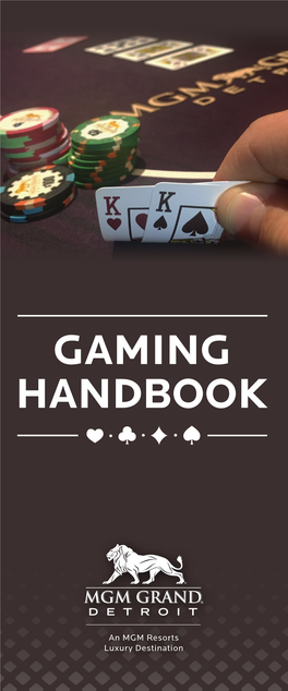 MGM Grand Detroit Gaming Guide Handboof