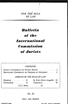 ICJ Bulletin-33-1968-Eng