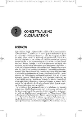 2 Conceptualizing Globalization