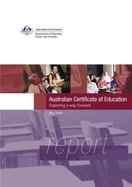 Australian Certificate of Education