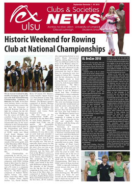Historic Weekend for Rowing Club at National Championships