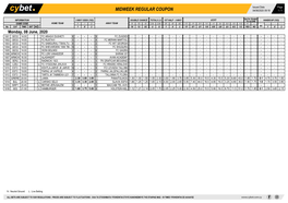 Midweek Regular Coupon 04/06/2020 09:18 1 / 1