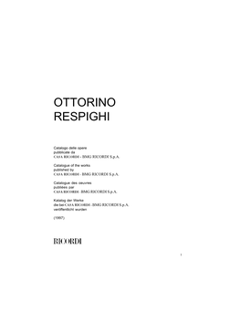 Ottorino Respighi