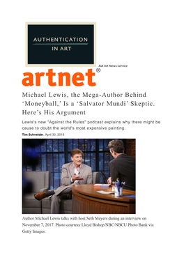 Michael Lewis, the Mega-Author Behind 'Moneyball,' Is a 'Salvator