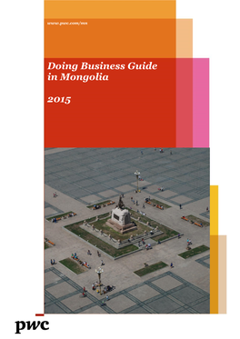 Doing Business Guide in Mongolia 2015
