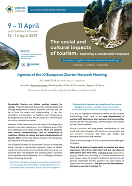 Agenda of the XI European Charter Network Meeting