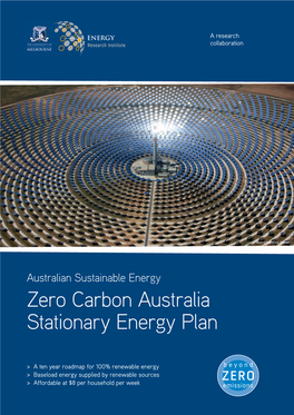 Zero Carbon Australia Stationary Energy Plan