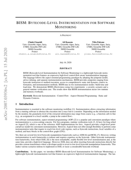 Bism: Bytecode-Level Instrumentation for Software Monitoring