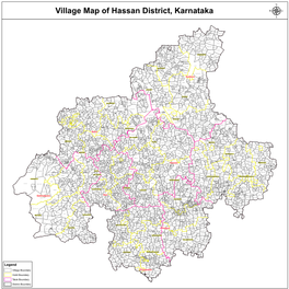 Village Map of Hassan District, Karnataka Legend