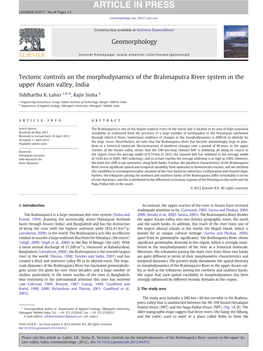 2012 Geomorphology Brahmap