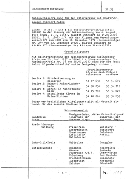 Nahzonenbeschreibung Für Den Güterverkehr Mit Kraftfahrzeugen