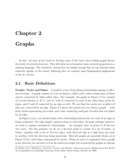 Chapter 2 Graphs